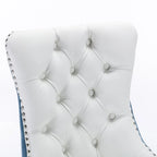 High-end Tufted Contemporary Upholstered Dining Chair with Nailhead Trim