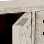 Classic Home Bast 4-Door Reclaimed Pine Wood Buffet Sideboard