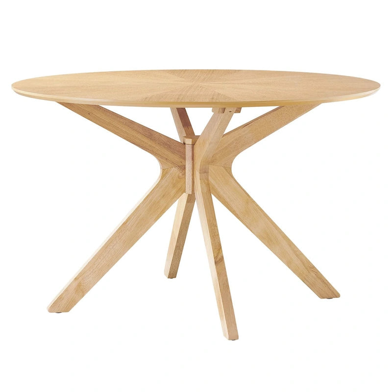 Crossroads 47  Round Wood Dining Table