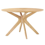 Crossroads 47  Round Wood Dining Table