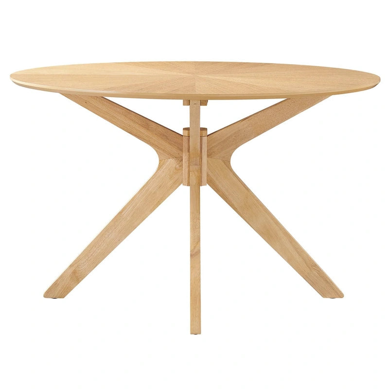 Crossroads 47  Round Wood Dining Table