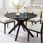 Crossroads 47  Round Wood Dining Table