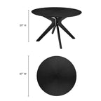 Crossroads 47  Round Wood Dining Table