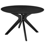 Crossroads 47  Round Wood Dining Table