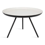 Kate and Laurel Laranya Round Metal Coffee Table - 25  Diameter