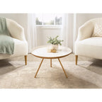 Kate and Laurel Laranya Round Metal Coffee Table - 25  Diameter