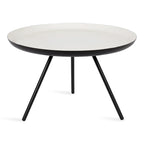 Kate and Laurel Laranya Round Metal Coffee Table - 25  Diameter