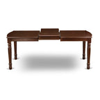 East West Furniture Dining Set Consists of a Rectangle Wooden Table and Upholstered Chairs, Mahogany (Pieces Options)
