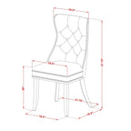 East West Furniture Dining Set Consists of a Rectangle Wooden Table and Upholstered Chairs, Mahogany (Pieces Options)