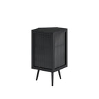 22.25  Floor Corner Cabinet with Glass Door & Adjustable Shelf