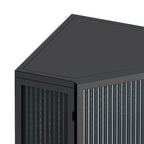 22.25  Floor Corner Cabinet with Glass Door & Adjustable Shelf