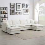 134*66  Chenille Modular Sectional Sofa