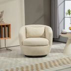 Modern Living Room Swivel Barrel Armchair