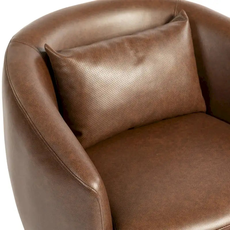 Modern Living Room Swivel Barrel Armchair