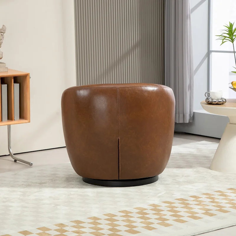 Modern Living Room Swivel Barrel Armchair