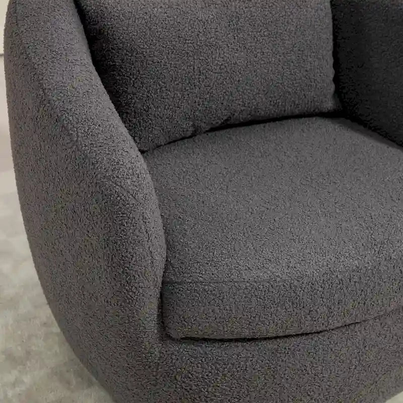 Modern Living Room Swivel Barrel Armchair