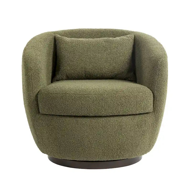Modern Living Room Swivel Barrel Armchair