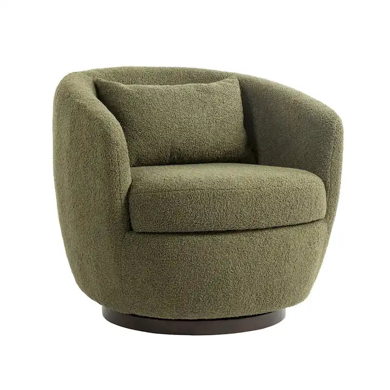 Modern Living Room Swivel Barrel Armchair