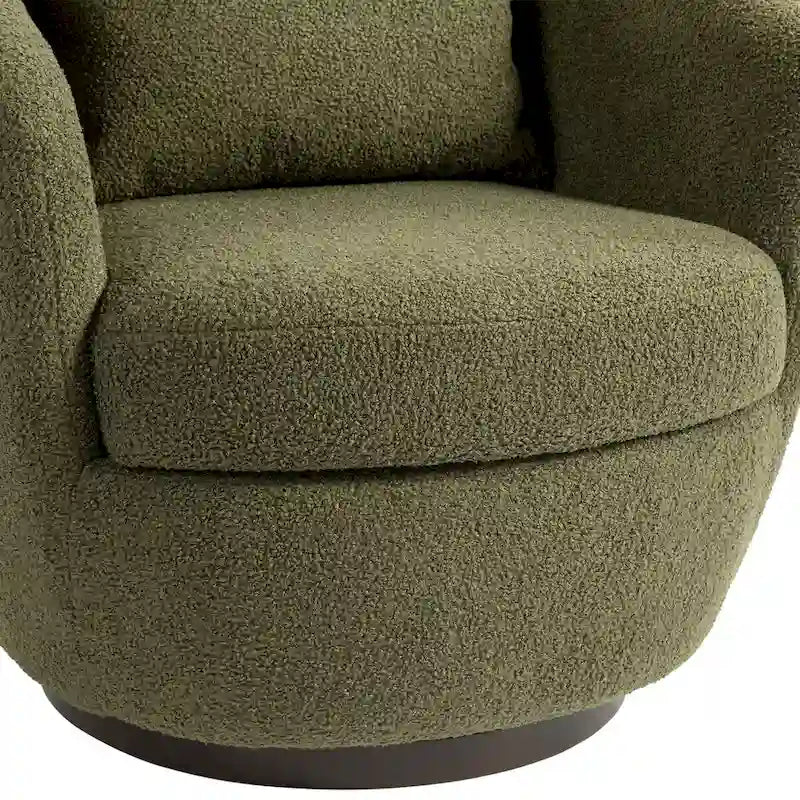 Modern Living Room Swivel Barrel Armchair